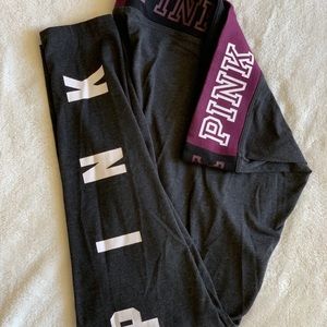 Pink Cotton Leggings